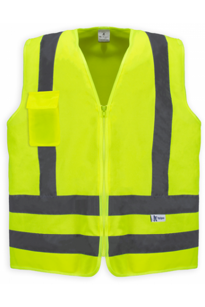 Colete 1 bolso amarelo fluorescente - Handex (G)